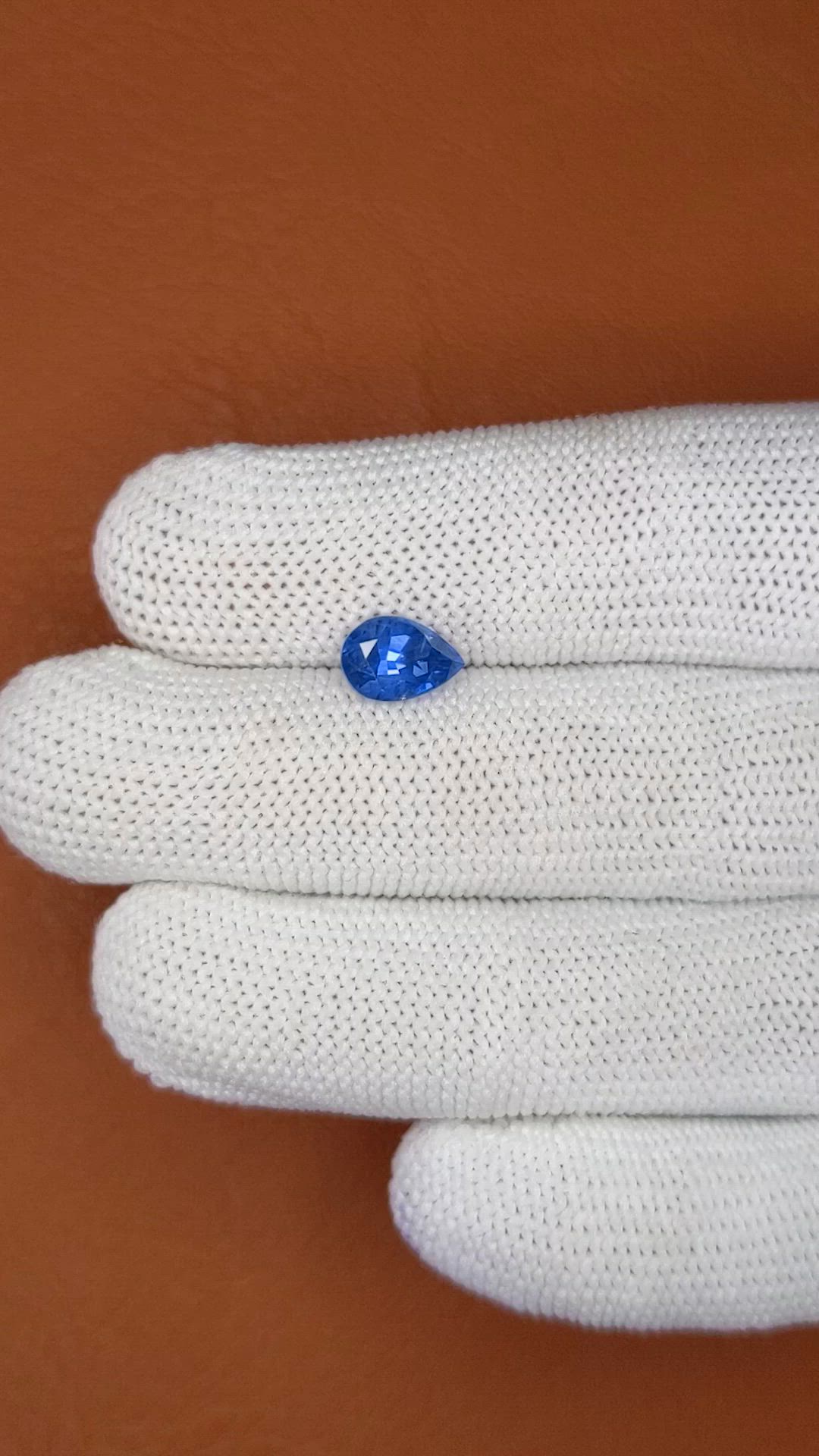 1.77 Ct. Blue Sapphire from Ceylon (Sri Lanka) Size Video