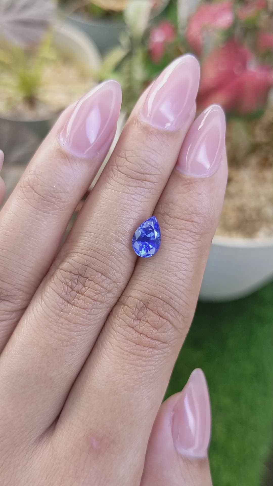 1.77 Ct. Blue Sapphire from Ceylon (Sri Lanka) Size Video