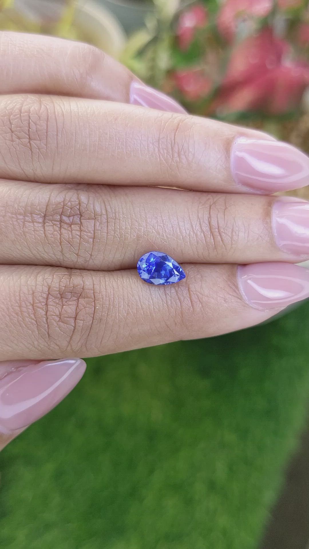 1.77 Ct. Blue Sapphire from Ceylon (Sri Lanka) Size Video