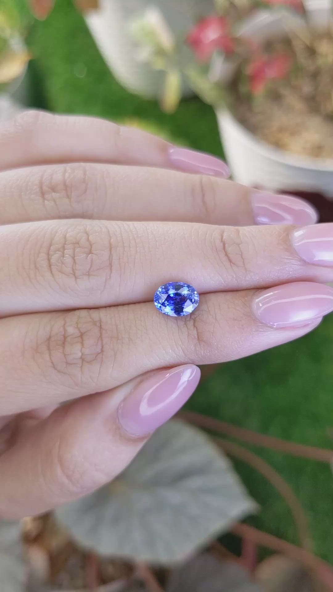 1.80 Ct. Blue Sapphire from Ceylon (Sri Lanka) Size Video