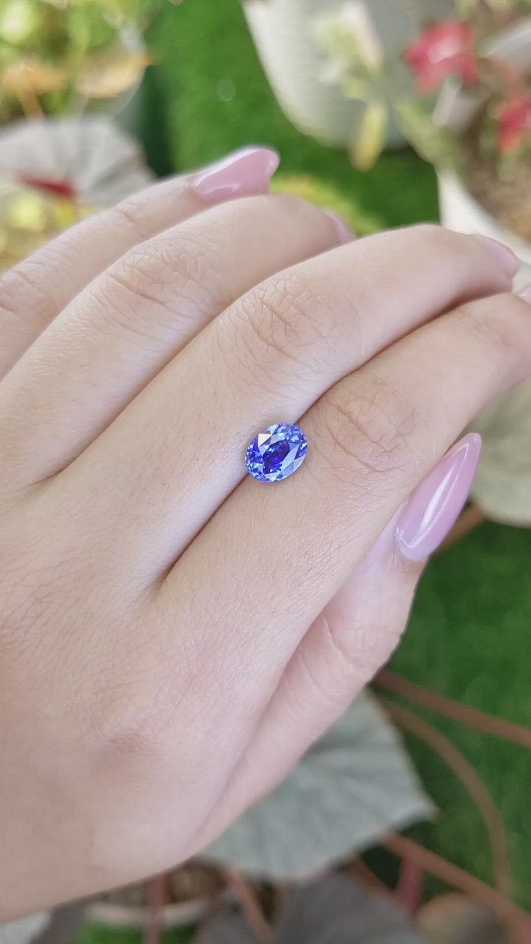 1.80 Ct. Blue Sapphire from Ceylon (Sri Lanka) Size Video