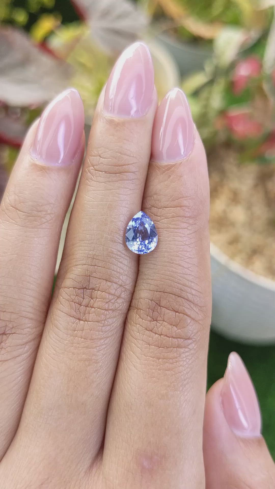 1.63 Ct. Blue Sapphire from Ceylon (Sri Lanka) Size Video