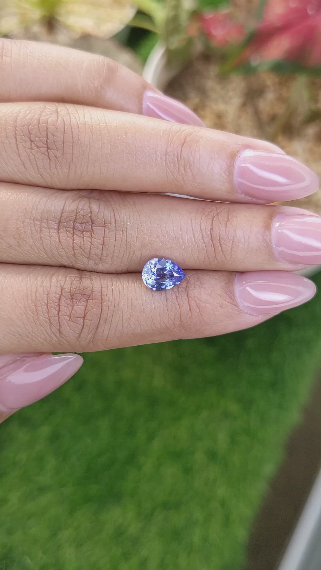 1.63 Ct. Blue Sapphire from Ceylon (Sri Lanka) Size Video