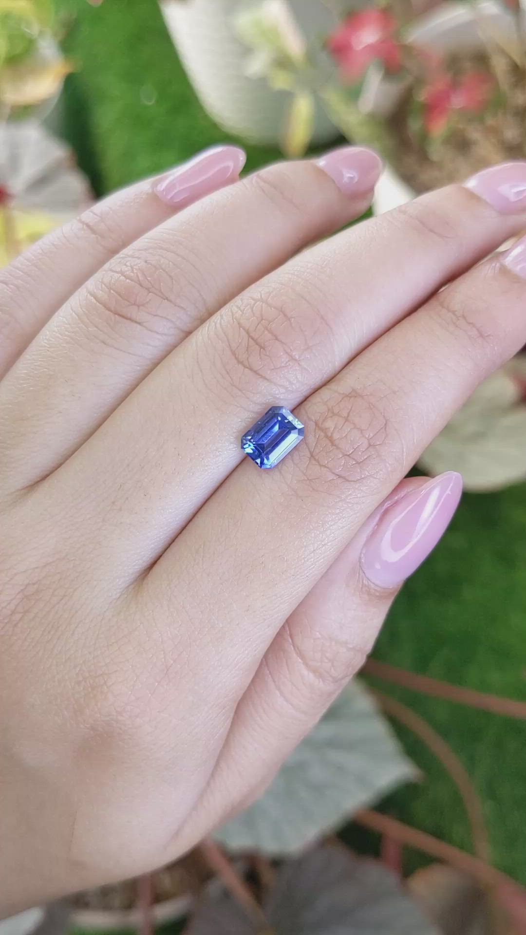 1.70 Ct. Blue Sapphire from Ceylon (Sri Lanka) Size Video