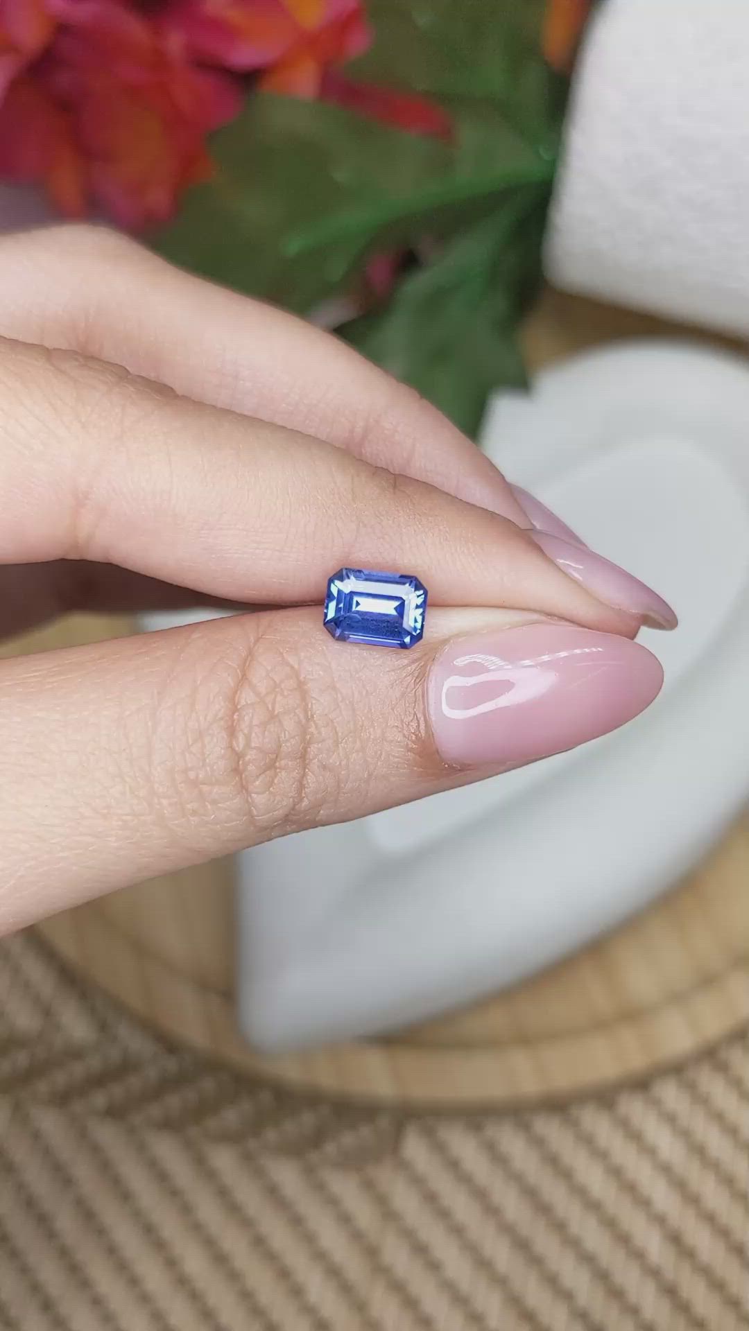 1.70 Ct. Blue Sapphire from Ceylon (Sri Lanka) Size Video