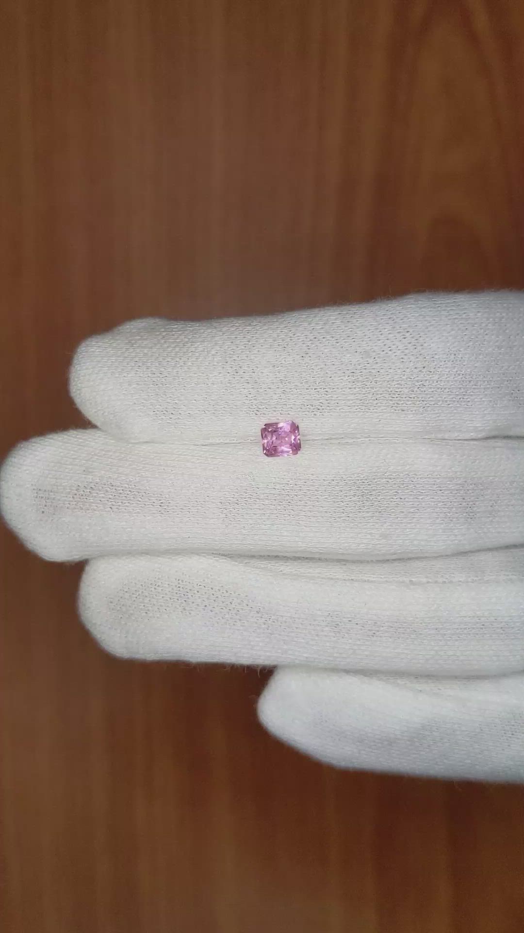 0.53 Ct. Pink Sapphire from Ceylon (Sri Lanka) Size Video