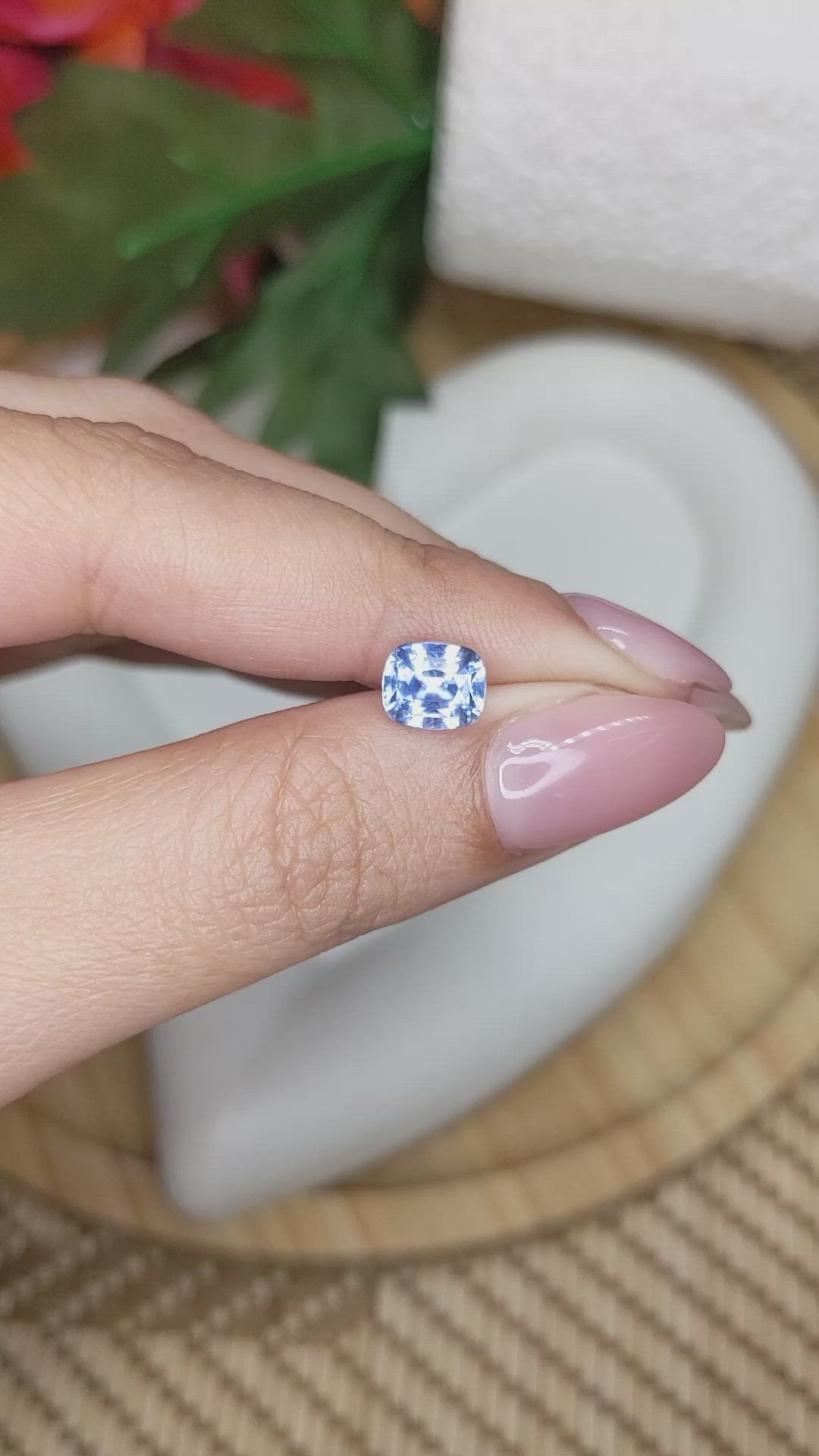 1.90 Ct. Blue Sapphire from Ceylon (Sri Lanka) Size Video