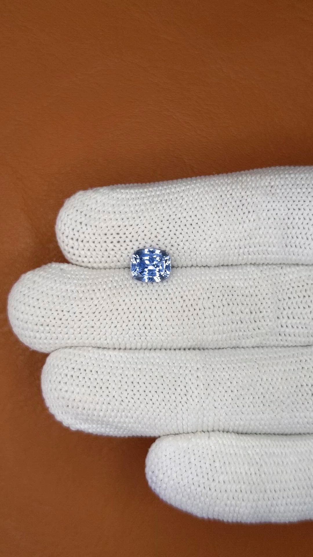 1.90 Ct. Blue Sapphire from Ceylon (Sri Lanka) Size Video