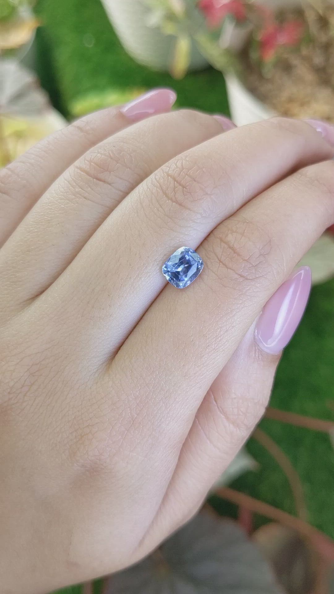 1.90 Ct. Blue Sapphire from Ceylon (Sri Lanka) Size Video