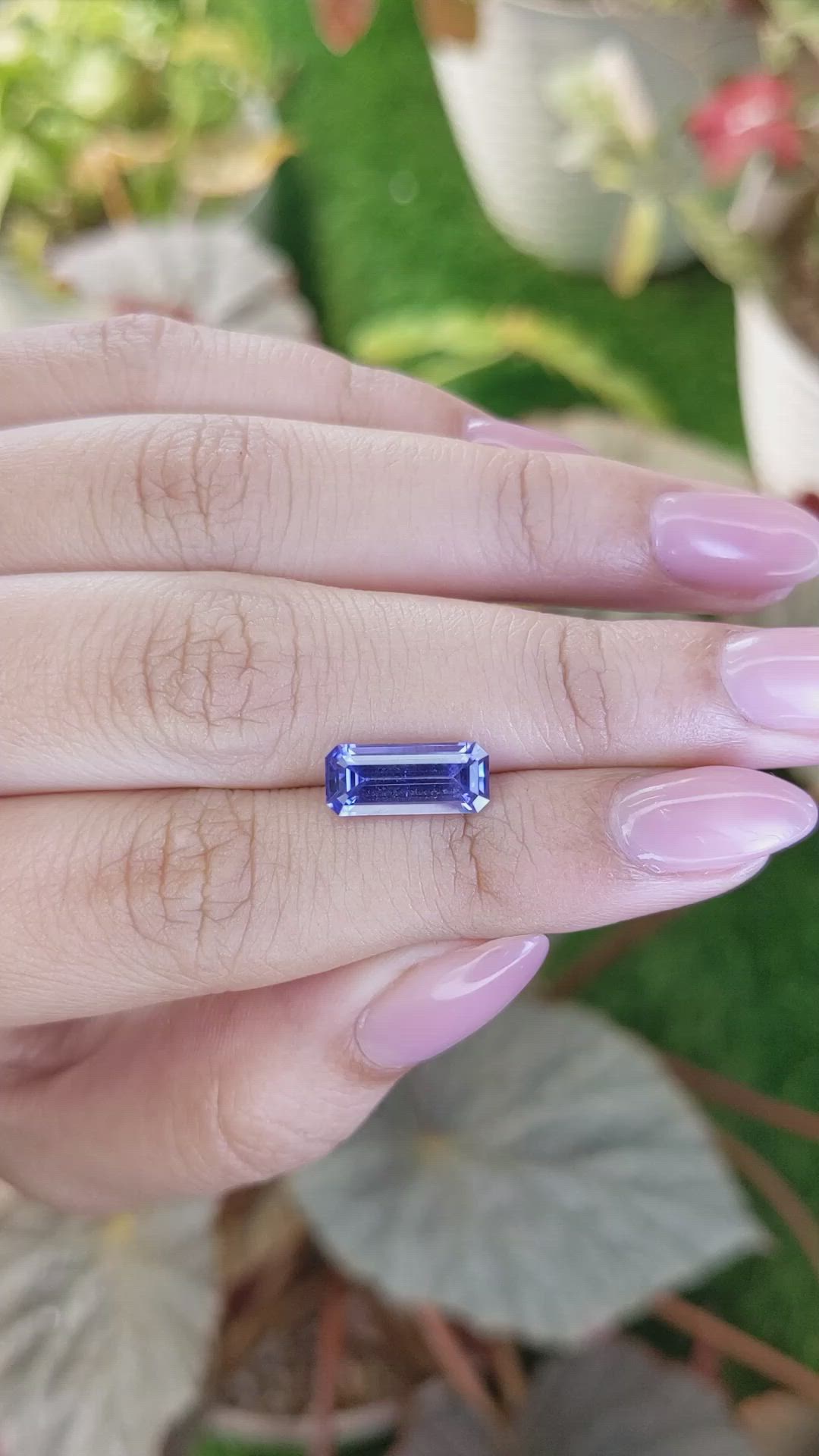 3.21 Ct. Violet Sapphire from Ceylon (Sri Lanka) Size Video