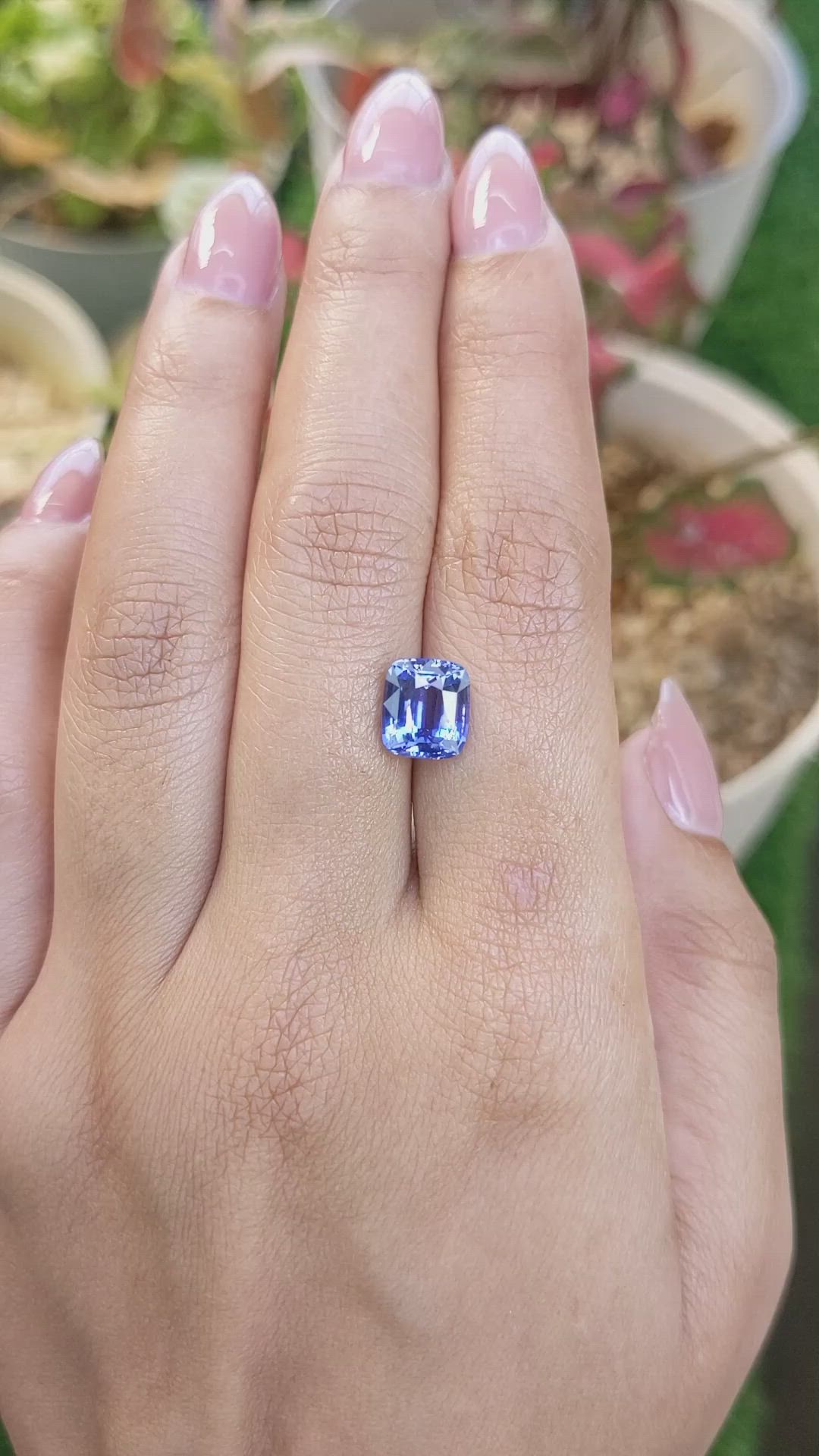 3.04 Ct. Blue Sapphire from Ceylon (Sri Lanka) Size Video