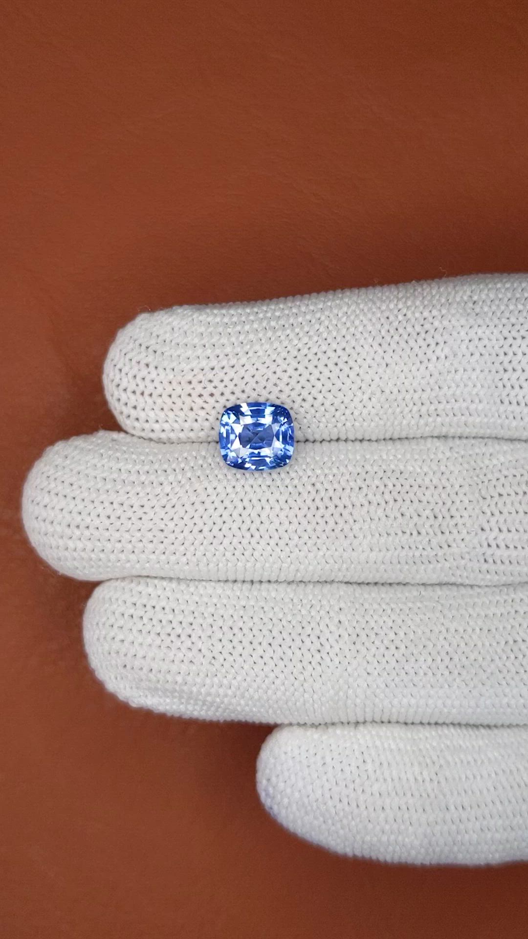 3.01 Ct. Blue Sapphire from Ceylon (Sri Lanka) Size Video
