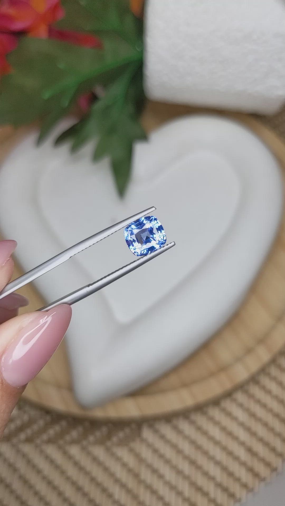 3.01 Ct. Blue Sapphire from Ceylon (Sri Lanka) Size Video