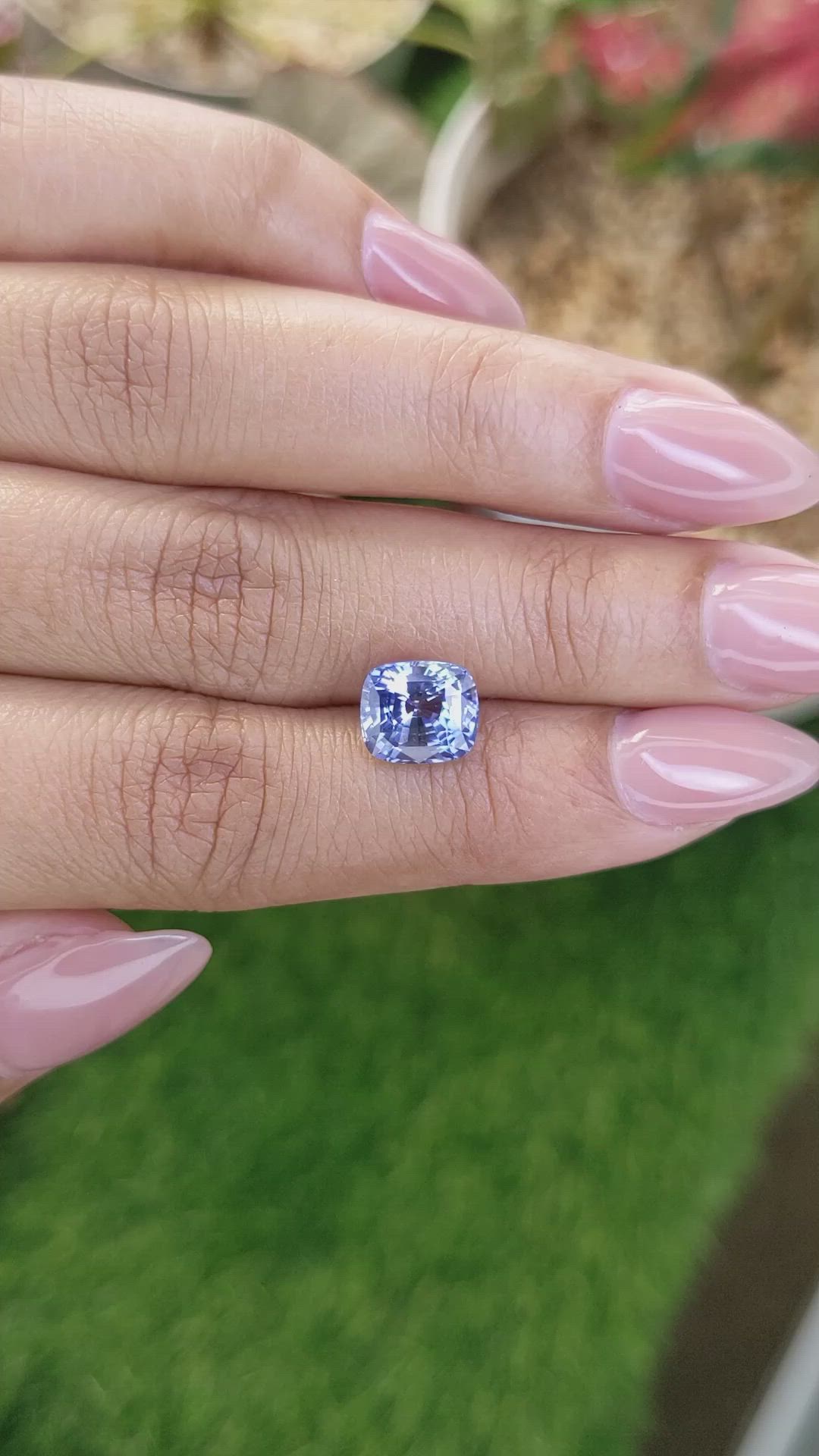 3.60 Ct. Blue Sapphire from Ceylon (Sri Lanka) Size Video