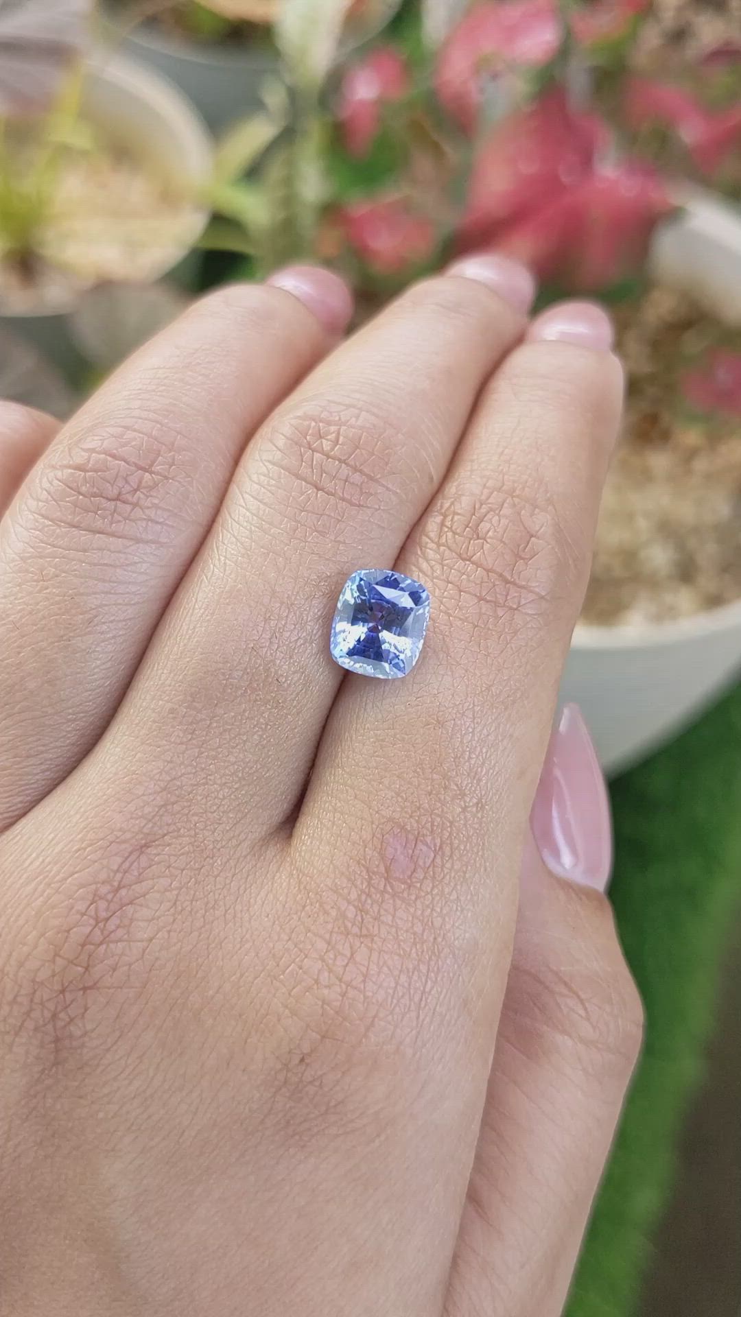 3.60 Ct. Blue Sapphire from Ceylon (Sri Lanka) Size Video