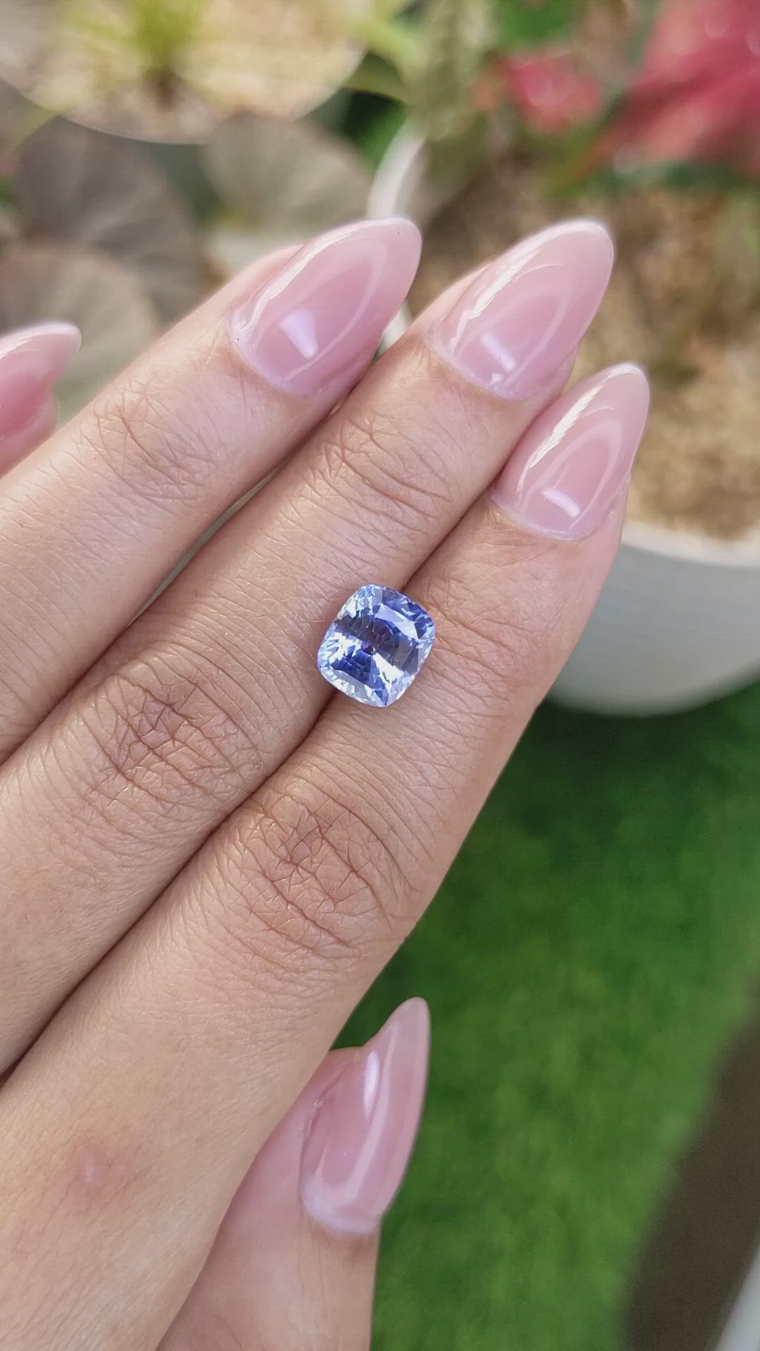 3.60 Ct. Blue Sapphire from Ceylon (Sri Lanka) Size Video