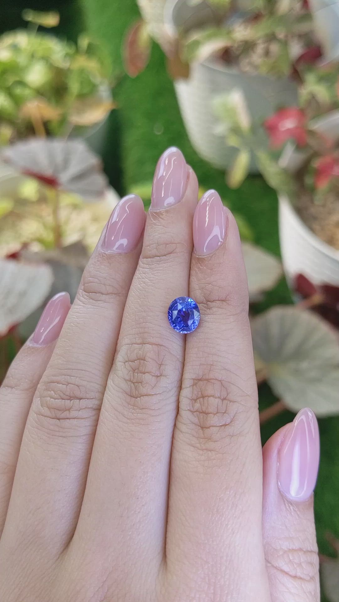 2.09 Ct. Blue Sapphire from Ceylon (Sri Lanka) Size Video