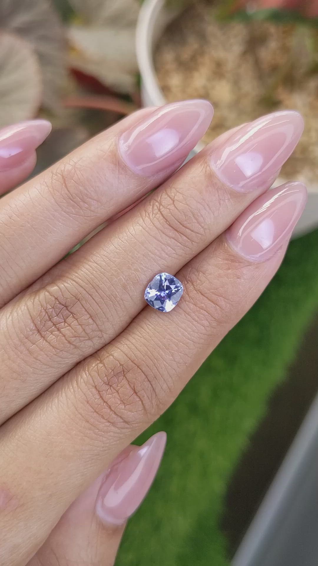 1.25 Ct. Blue Sapphire from Ceylon (Sri Lanka) Size Video