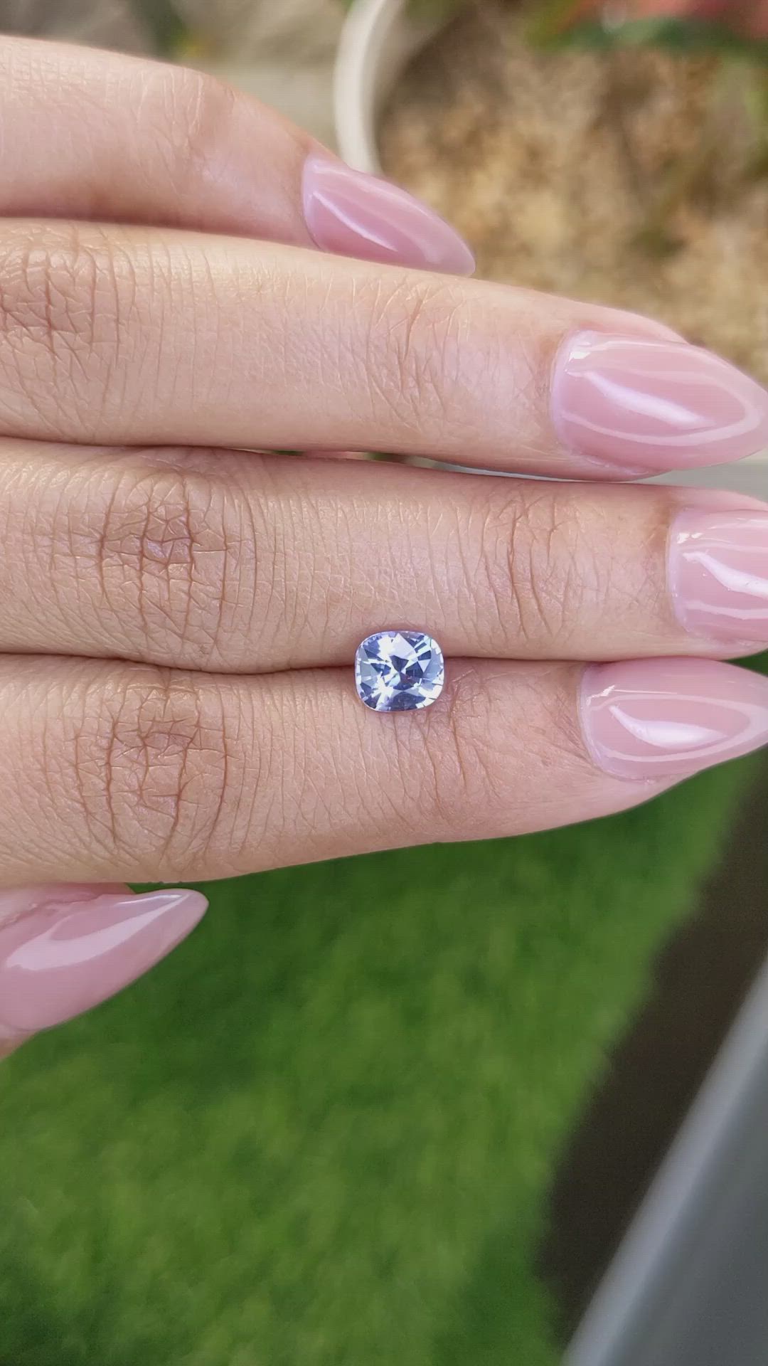 1.25 Ct. Blue Sapphire from Ceylon (Sri Lanka) Size Video