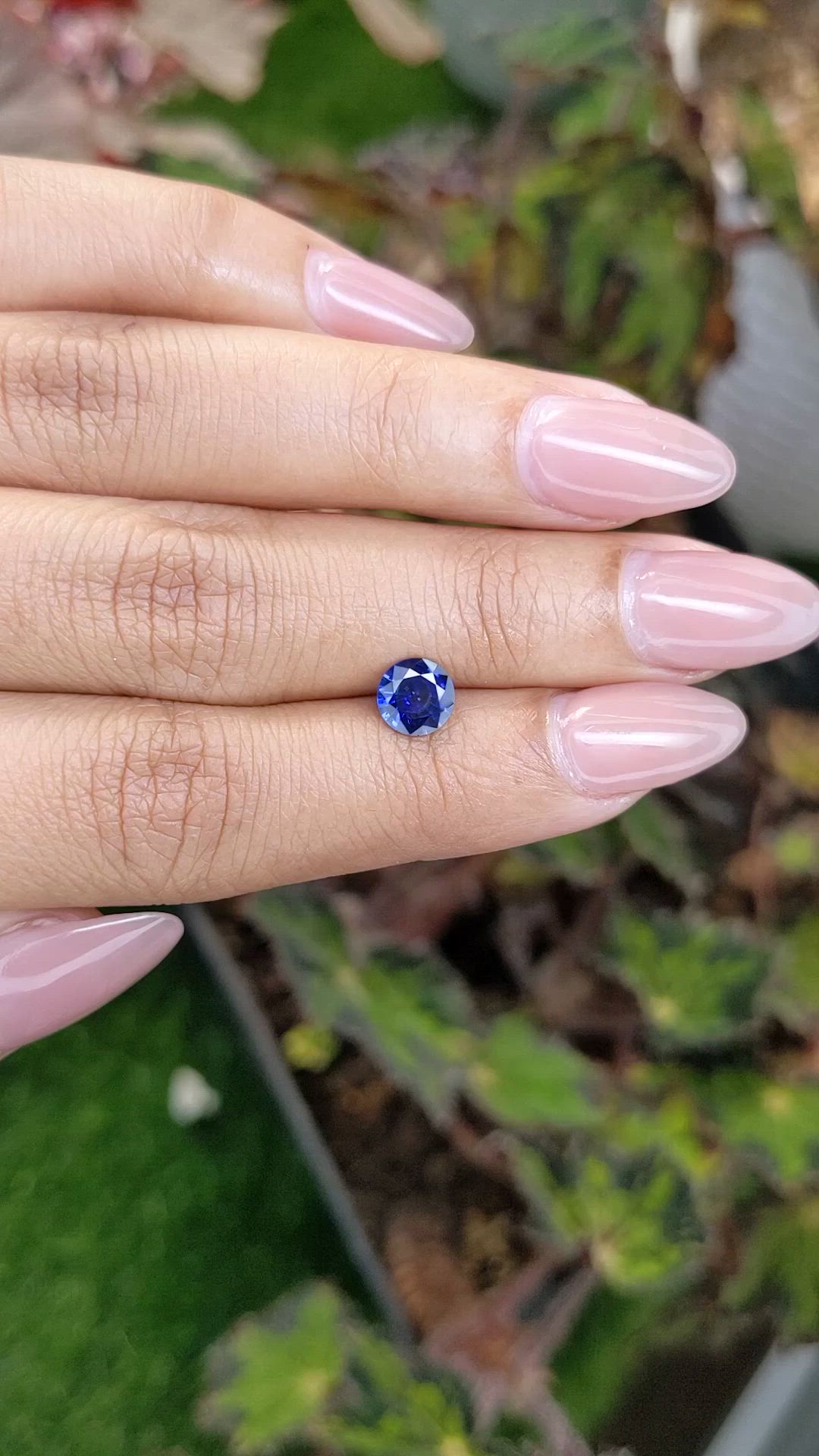 0.99 Ct. Blue Sapphire from Ceylon (Sri Lanka) Size Video