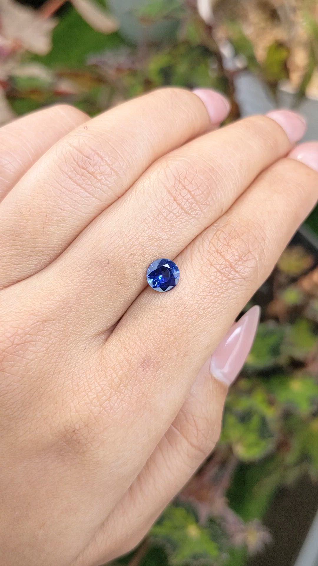 0.99 Ct. Blue Sapphire from Ceylon (Sri Lanka) Size Video