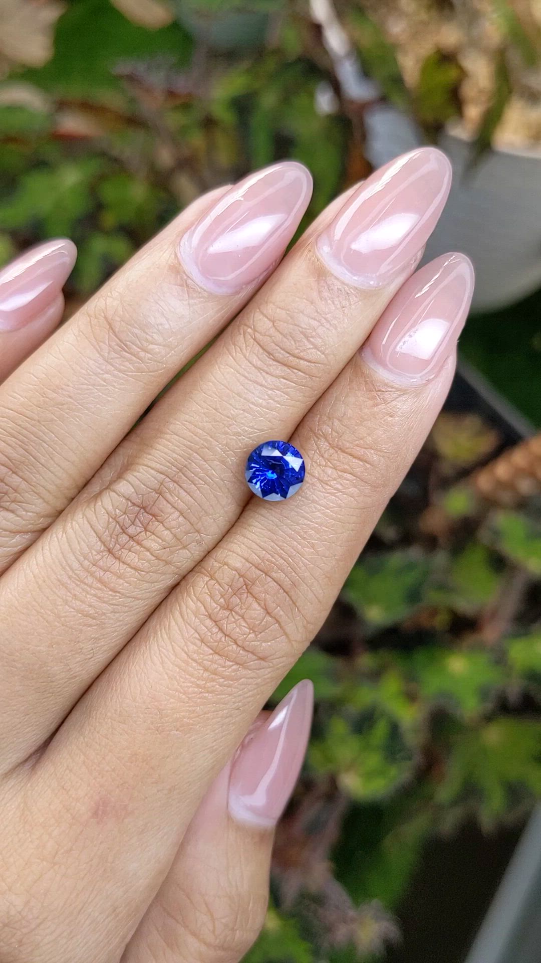 2.06 Ct. Blue Sapphire from Ceylon (Sri Lanka) Size Video