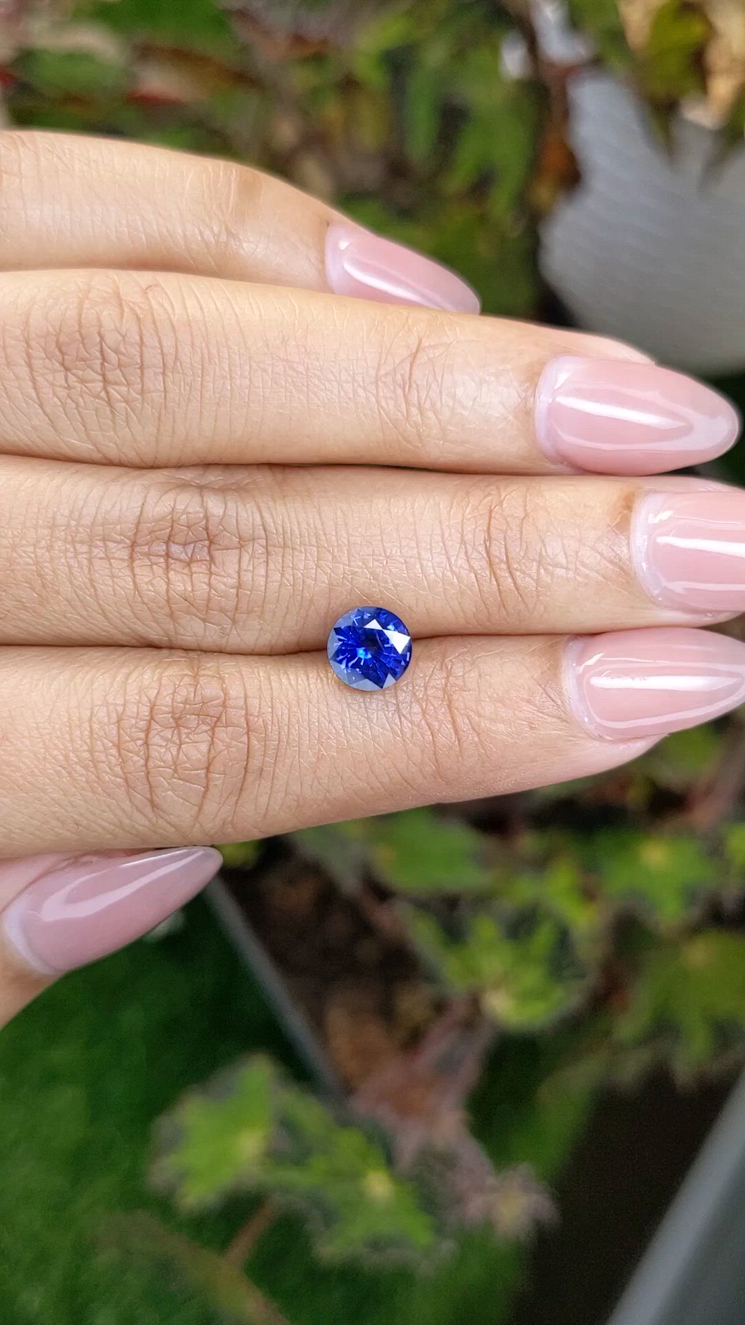 2.06 Ct. Blue Sapphire from Ceylon (Sri Lanka) Size Video
