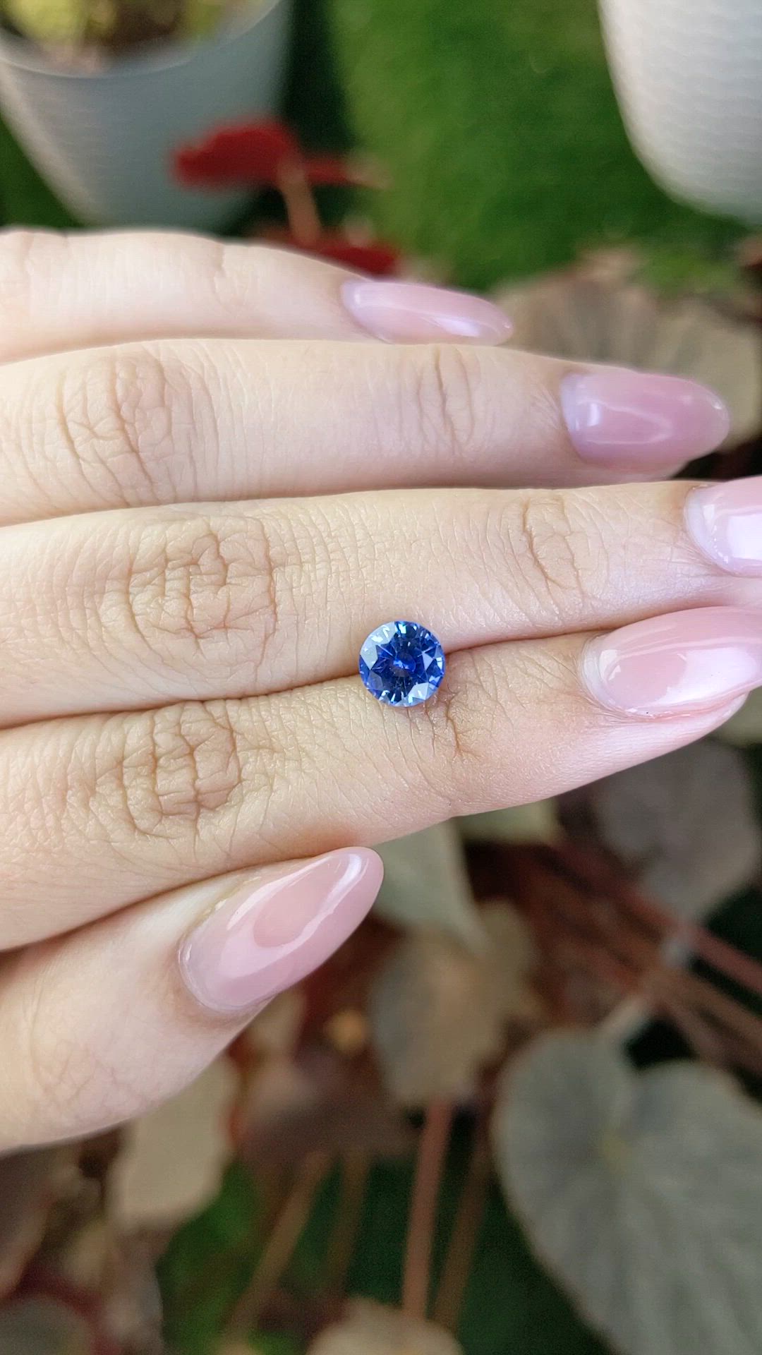 1.36 Ct. Blue Sapphire from Ceylon (Sri Lanka) Size Video