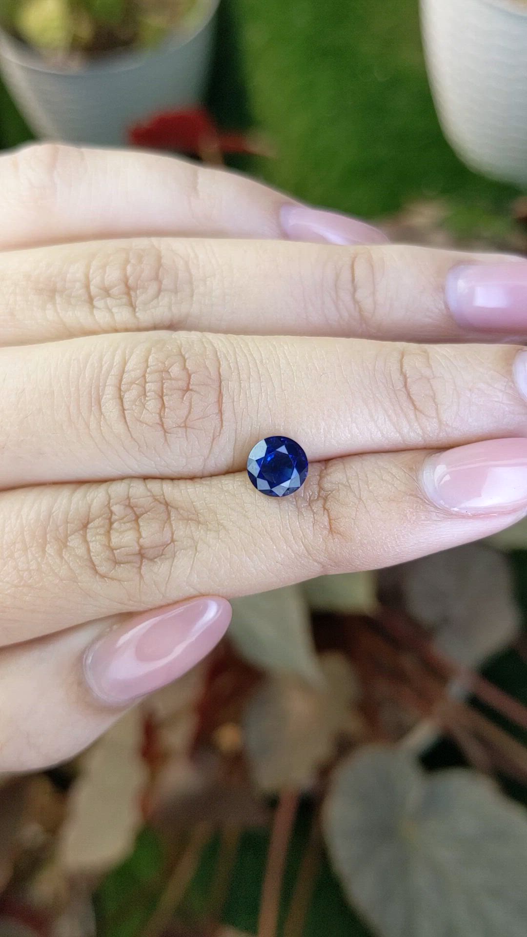 1.34 Ct. Blue Sapphire from Ceylon (Sri Lanka) Size Video