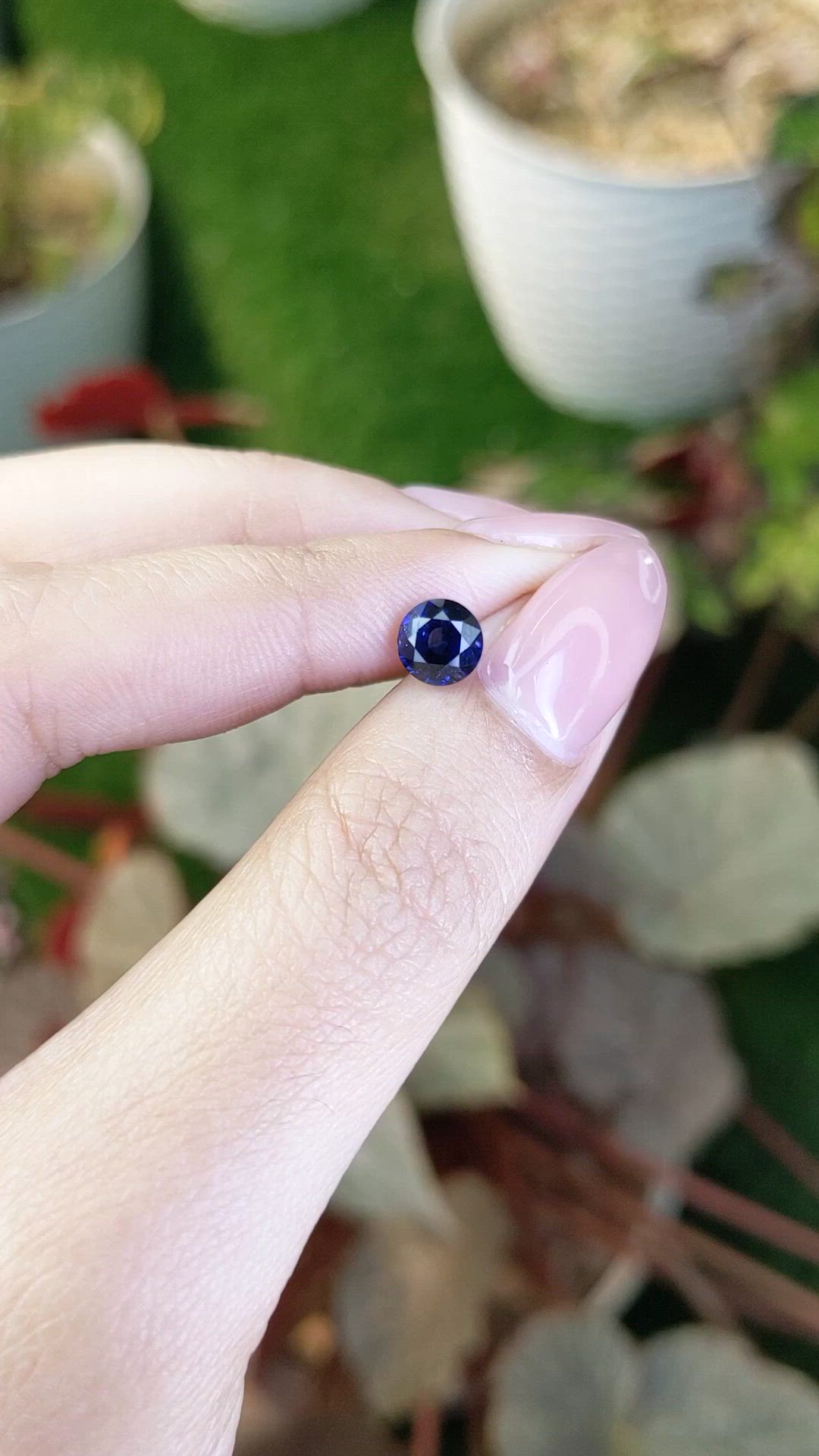 1.45 Ct. Blue Sapphire from Ceylon (Sri Lanka) Size Video