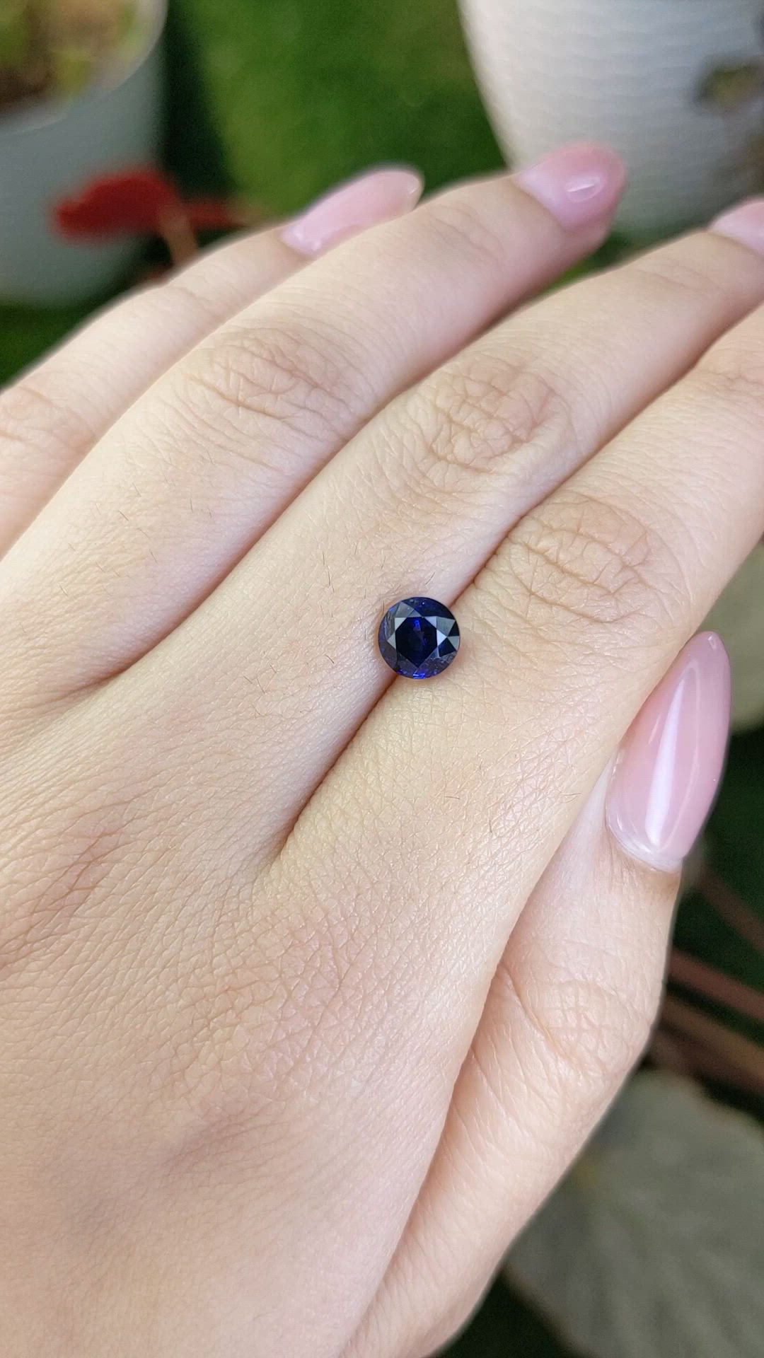 1.45 Ct. Blue Sapphire from Ceylon (Sri Lanka) Size Video
