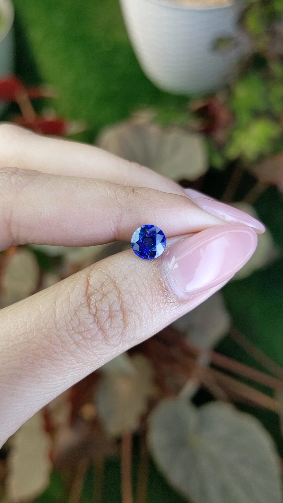 1.21 Ct. Blue Sapphire from Ceylon (Sri Lanka) Size Video