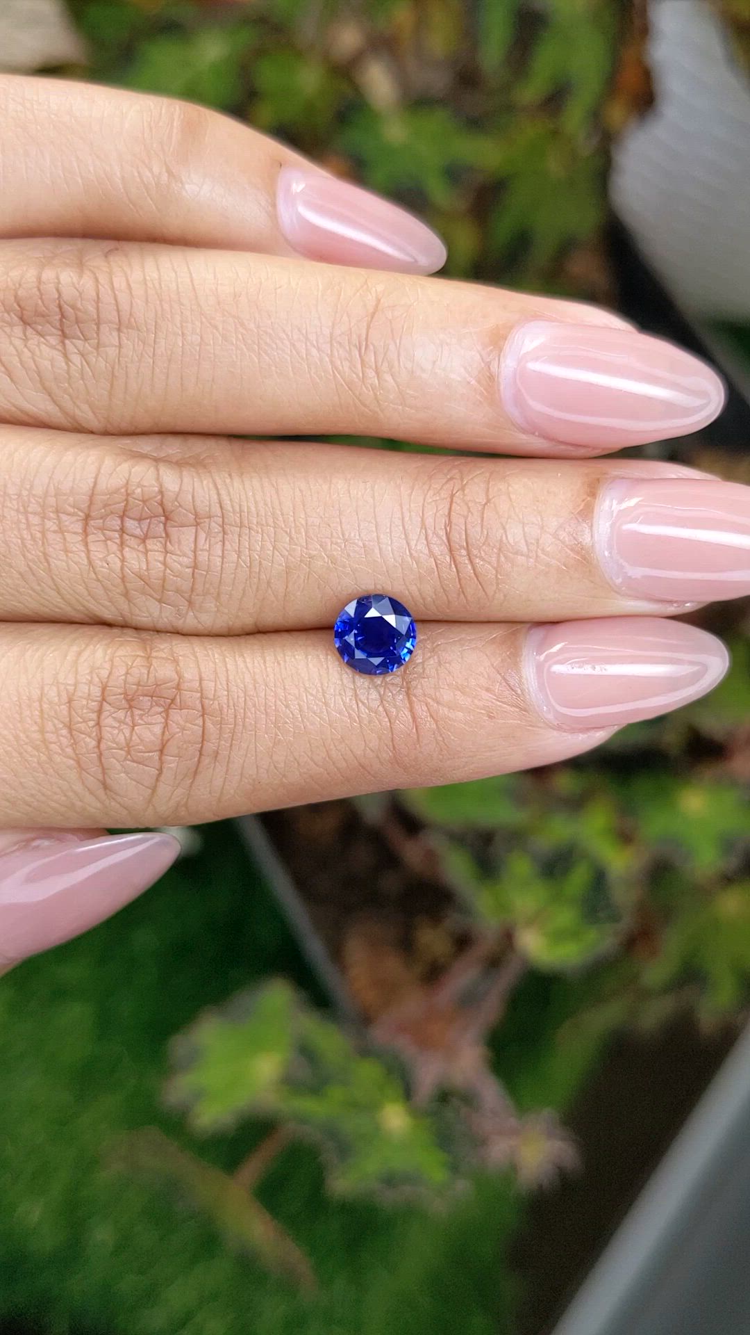 1.38 Ct. Blue Sapphire from Ceylon (Sri Lanka) Size Video