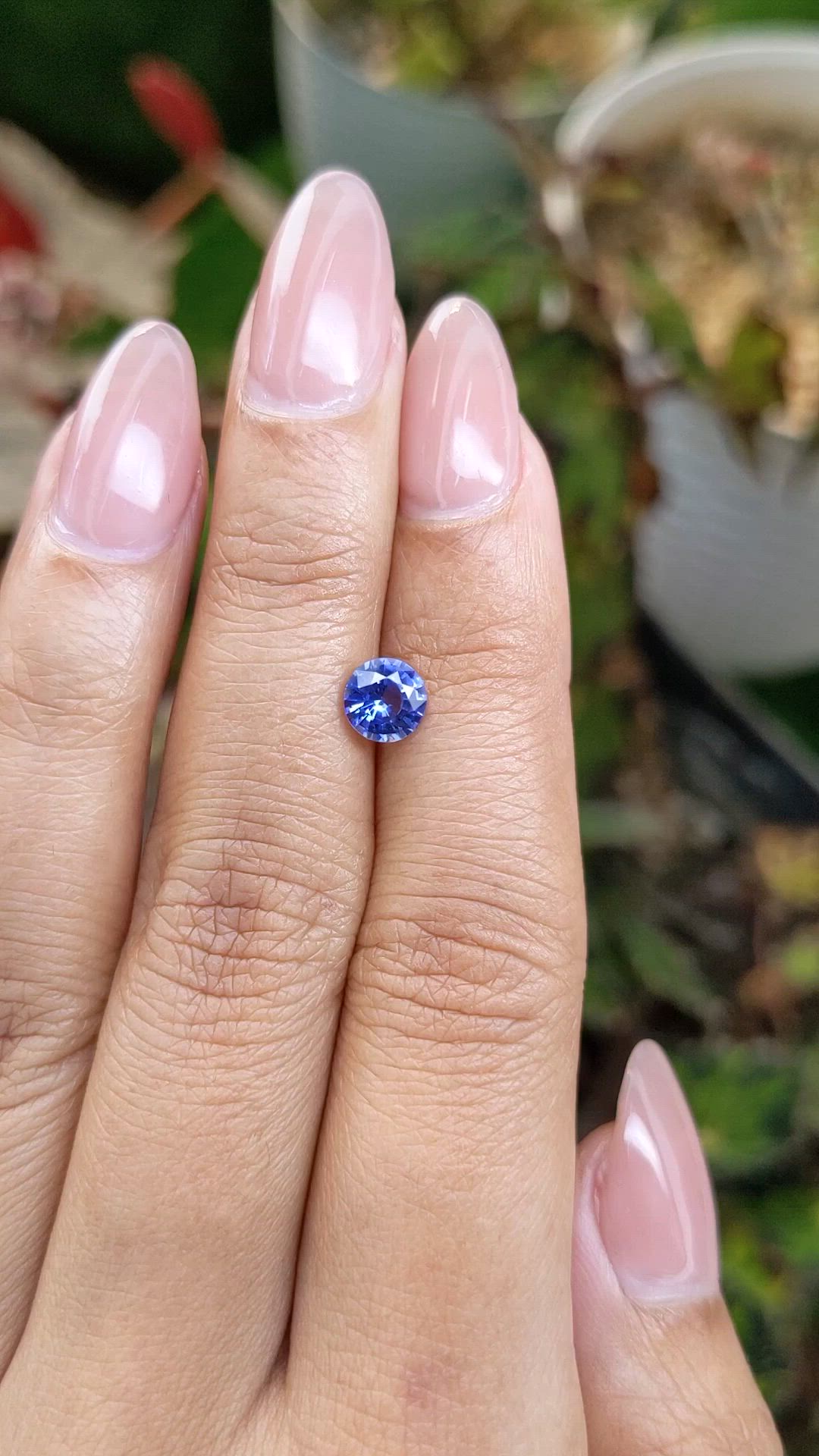 0.92 Ct. Blue Sapphire from Ceylon (Sri Lanka) Size Video