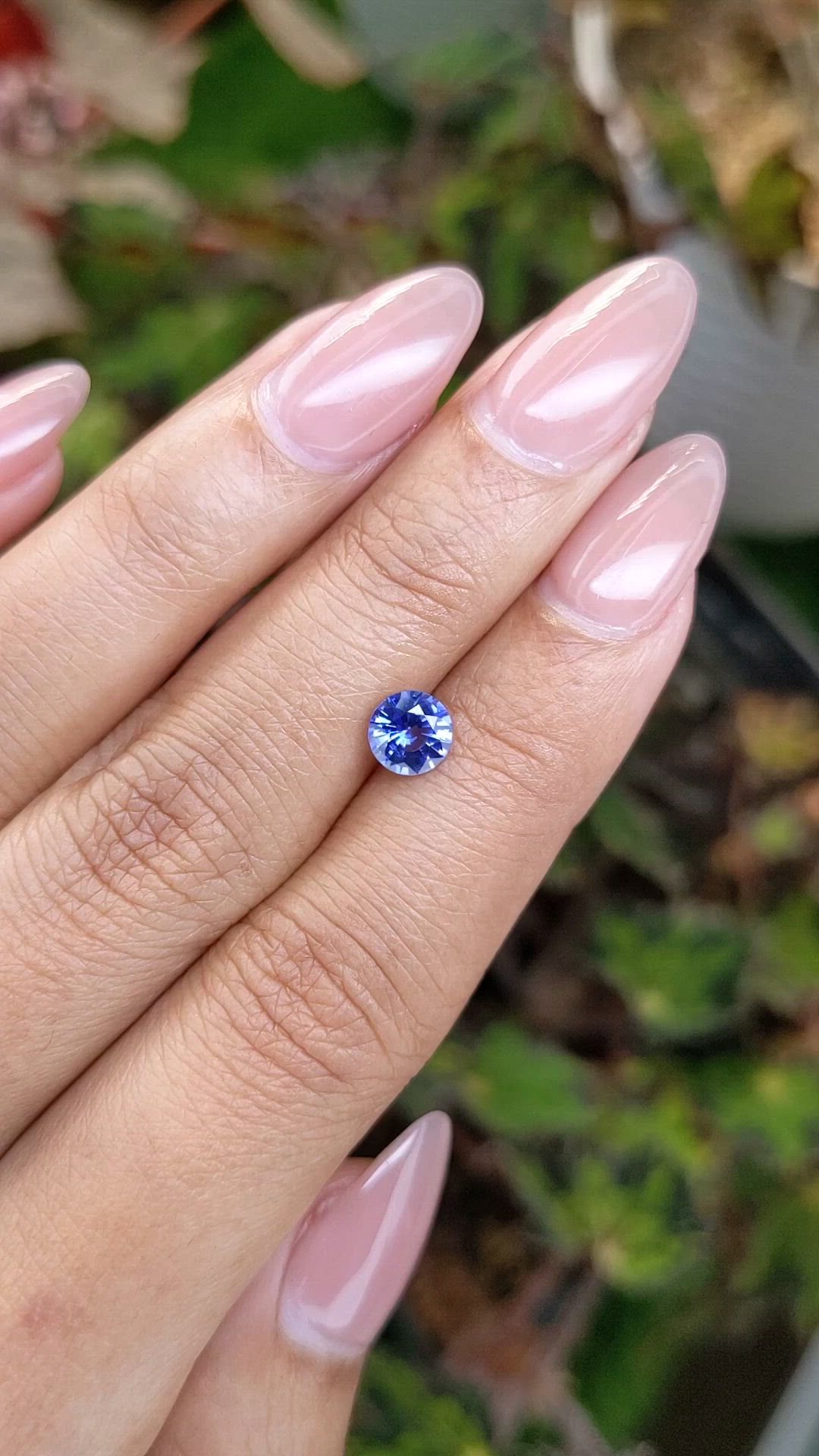 0.92 Ct. Blue Sapphire from Ceylon (Sri Lanka) Size Video