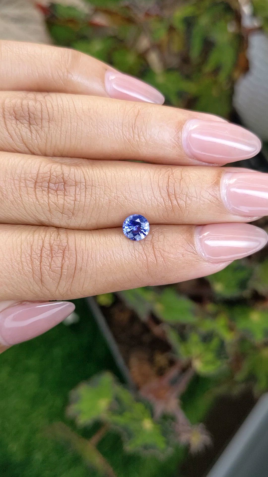 0.92 Ct. Blue Sapphire from Ceylon (Sri Lanka) Size Video