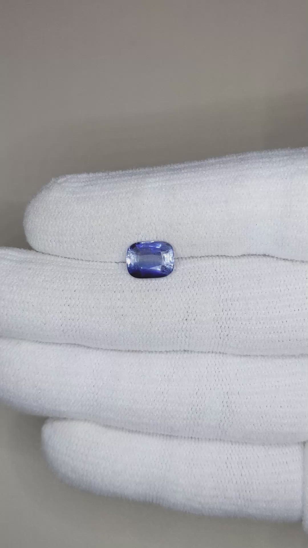 2.35 Ct. Blue Sapphire from Ceylon (Sri Lanka) Size Video