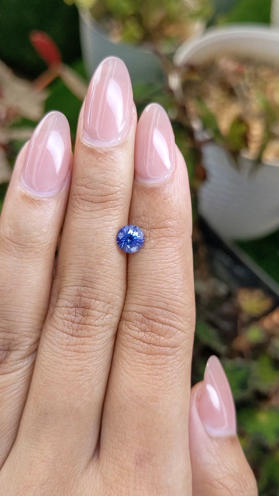1.13 Ct. Blue Sapphire from Ceylon (Sri Lanka) Size Video