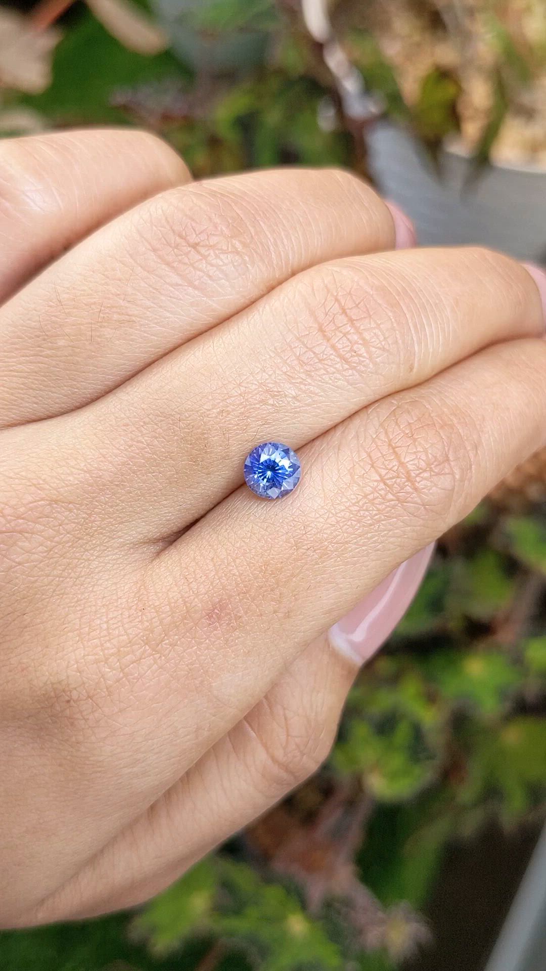 1.13 Ct. Blue Sapphire from Ceylon (Sri Lanka) Size Video