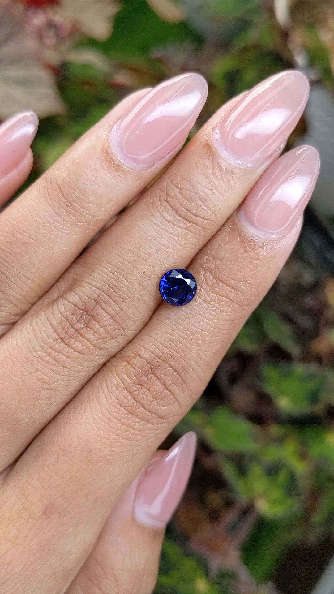 1.27 Ct. Blue Sapphire from Ceylon (Sri Lanka) Size Video