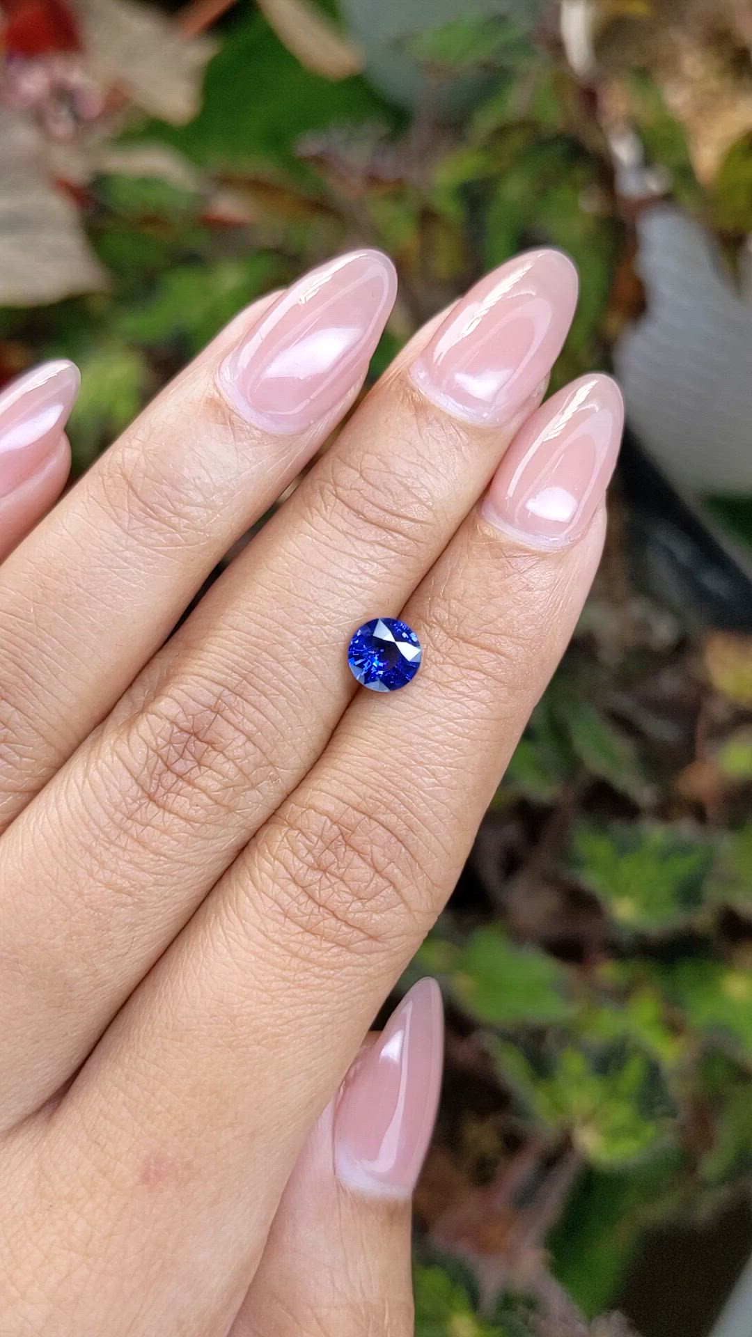 1.01 Ct. Blue Sapphire from Ceylon (Sri Lanka) Size Video