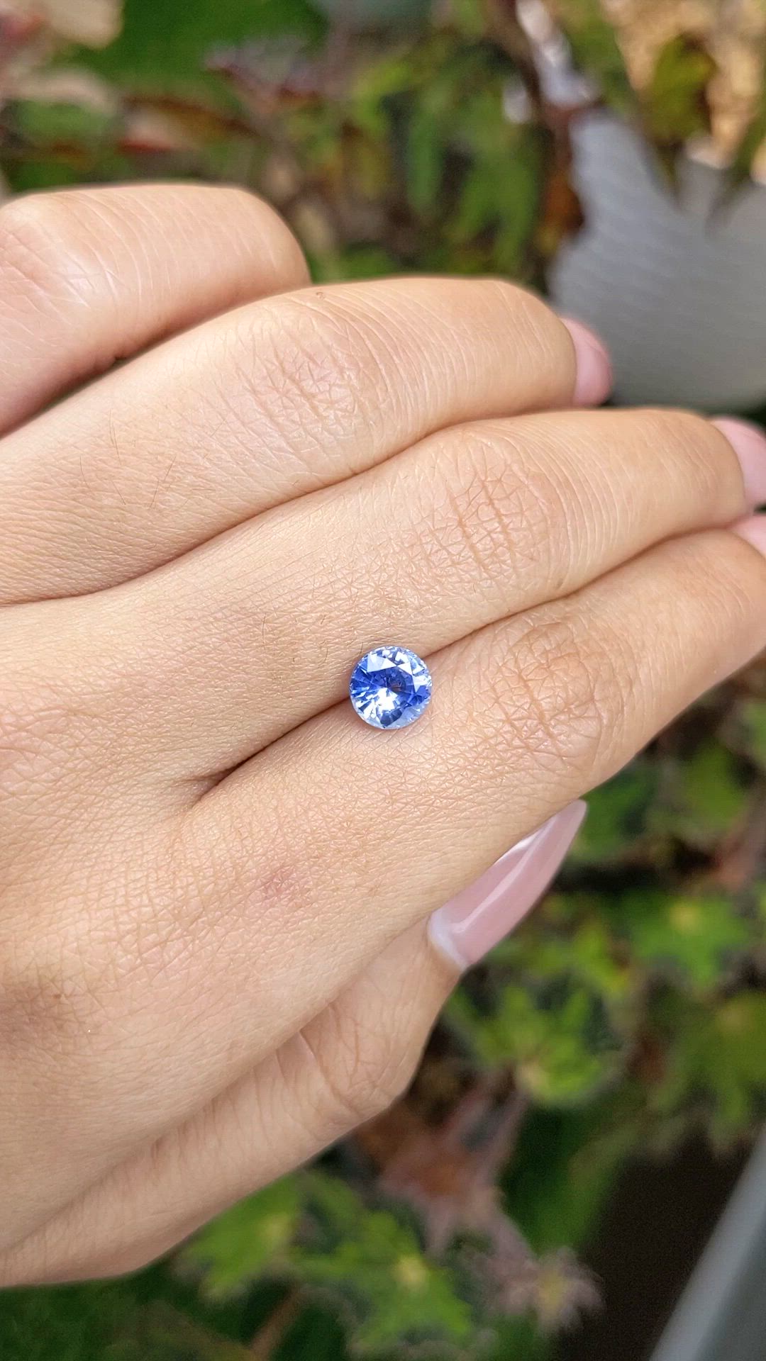 1.27 Ct. Blue Sapphire from Ceylon (Sri Lanka) Size Video