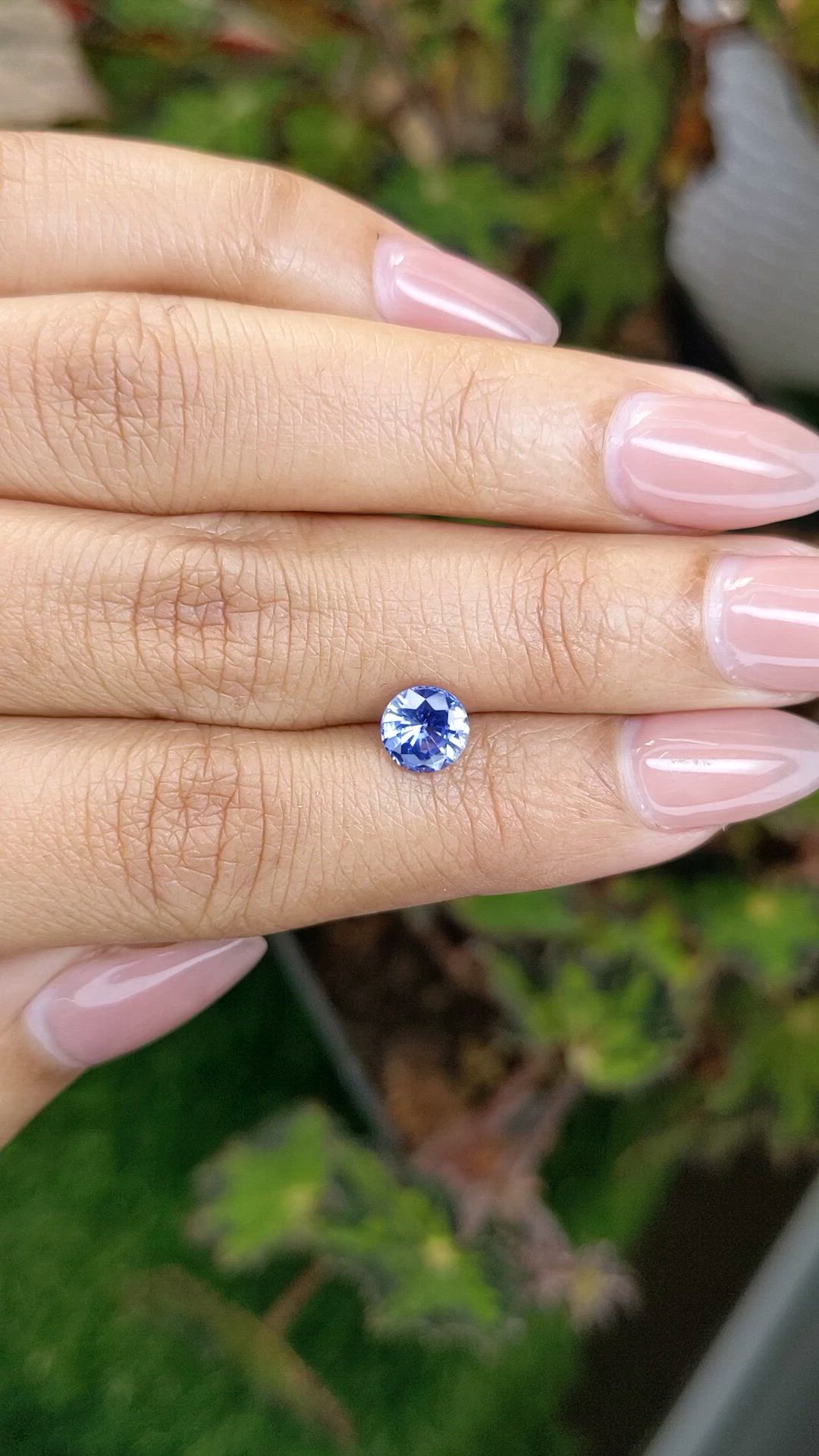 1.27 Ct. Blue Sapphire from Ceylon (Sri Lanka) Size Video