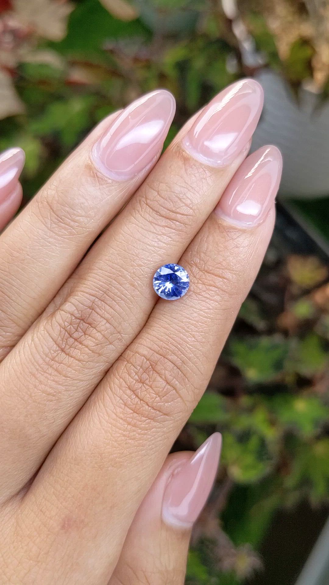 1.27 Ct. Blue Sapphire from Ceylon (Sri Lanka) Size Video
