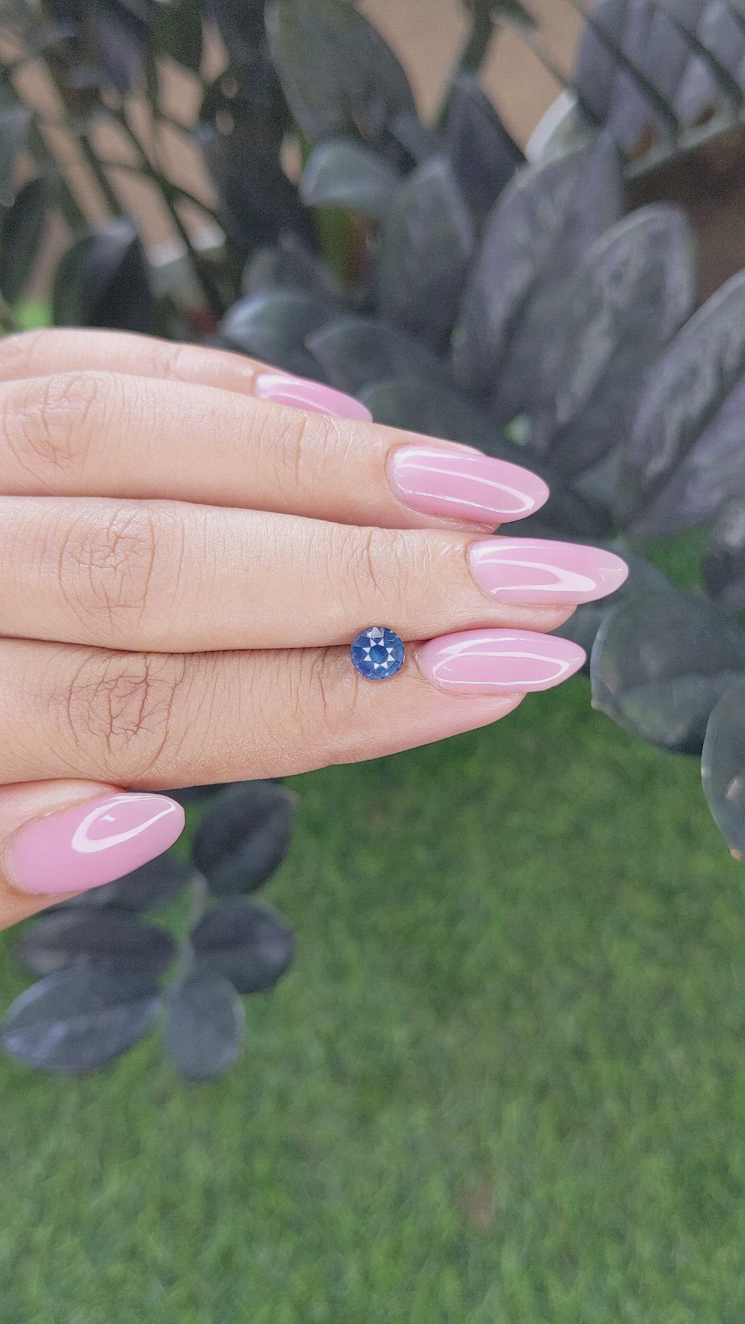 1.00 Ct. Greenish Blue Sapphire from Madagascar Size Video