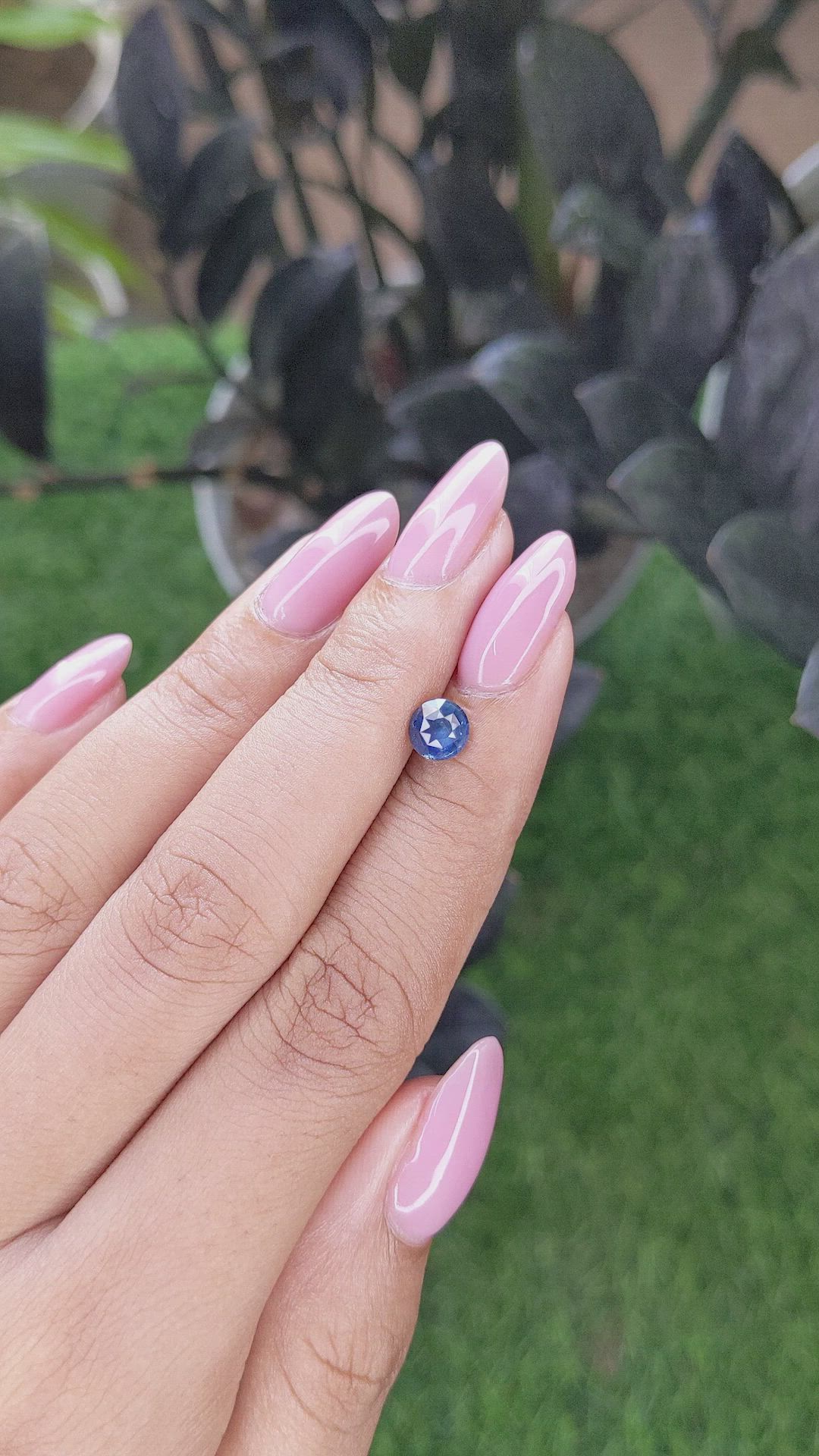 1.00 Ct. Greenish Blue Sapphire from Madagascar Size Video