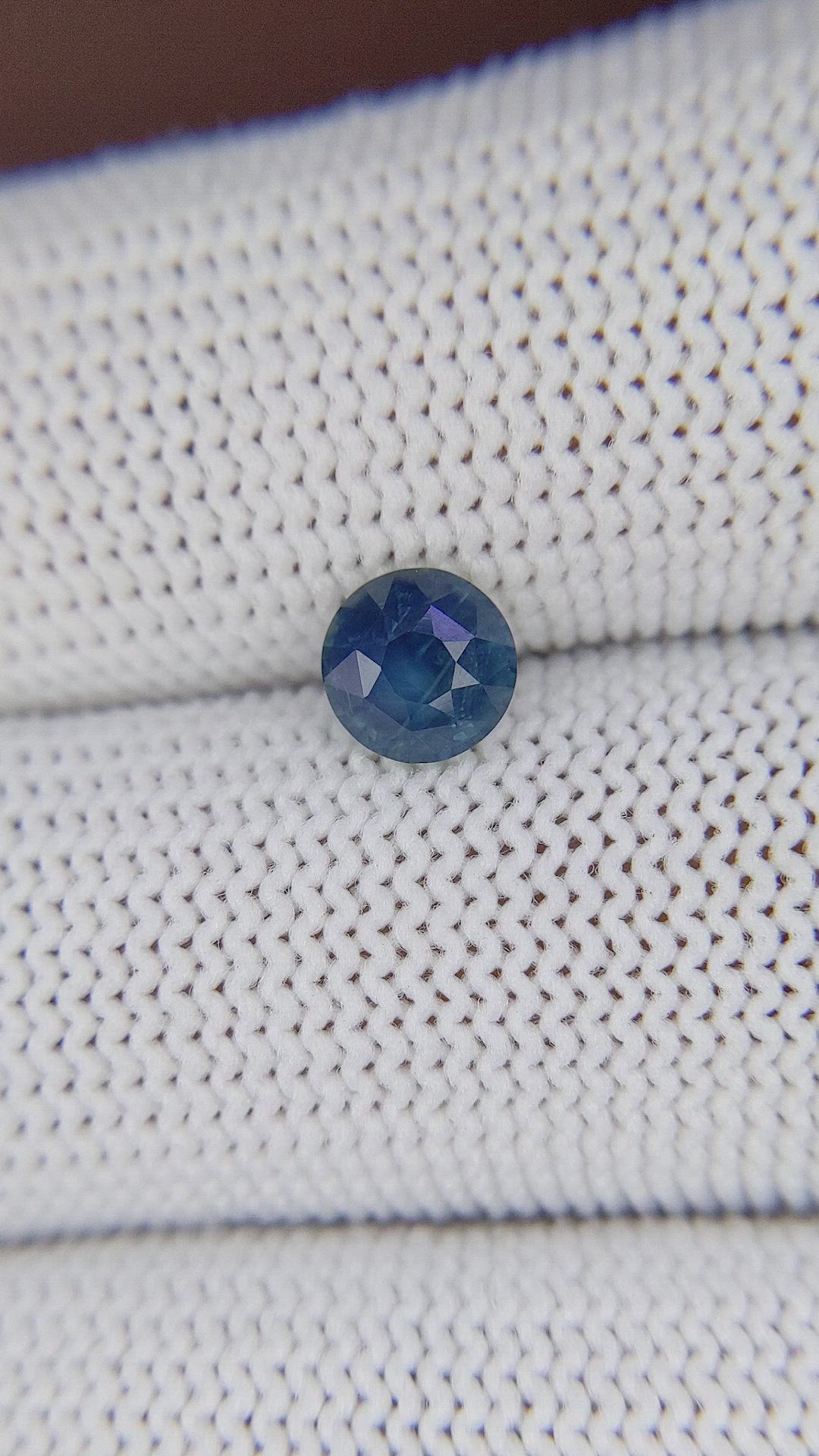 1.00 Ct. Greenish Blue Sapphire from Madagascar Size Video