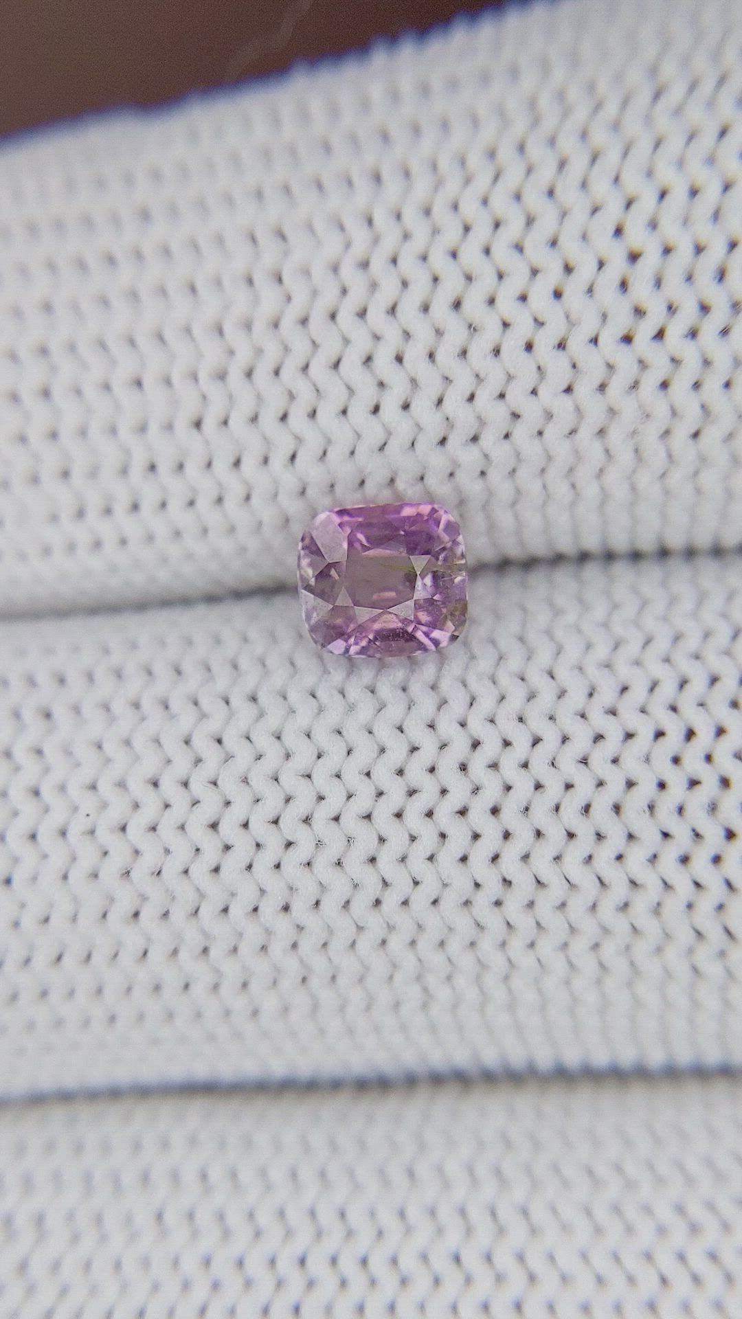 1.09 Ct. Pinkish Purple Sapphire from Ceylon (Sri Lanka) Size Video