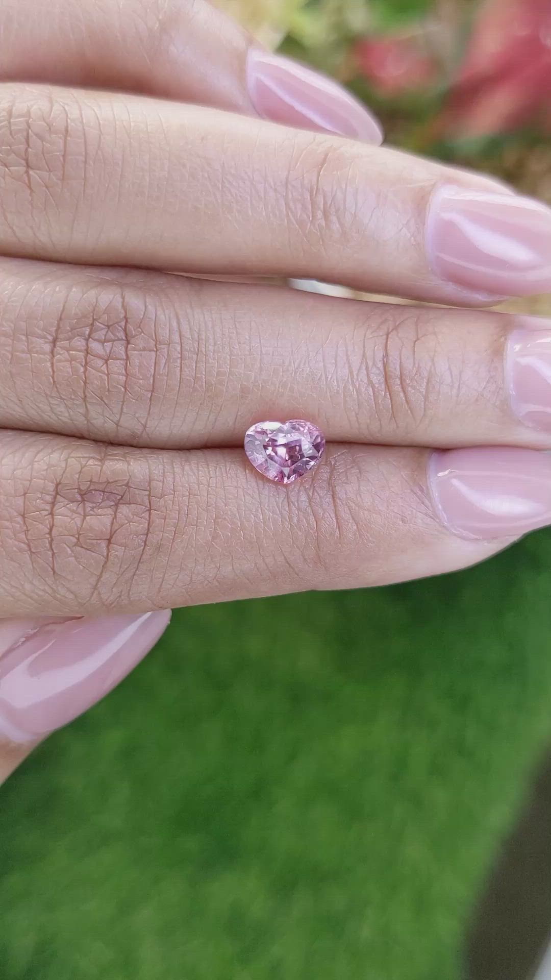 1.52 Ct. Pink Sapphire from Ceylon (Sri Lanka) Size Video