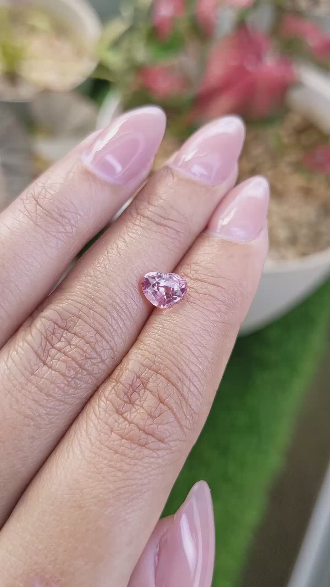 1.52 Ct. Pink Sapphire from Ceylon (Sri Lanka) Size Video